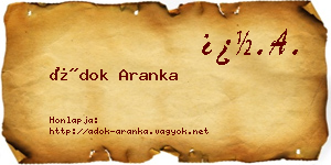 Ádok Aranka névjegykártya
